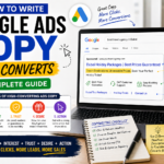 Google Ads copywriting example showing high converting ad structure with headline description benefits and call to action